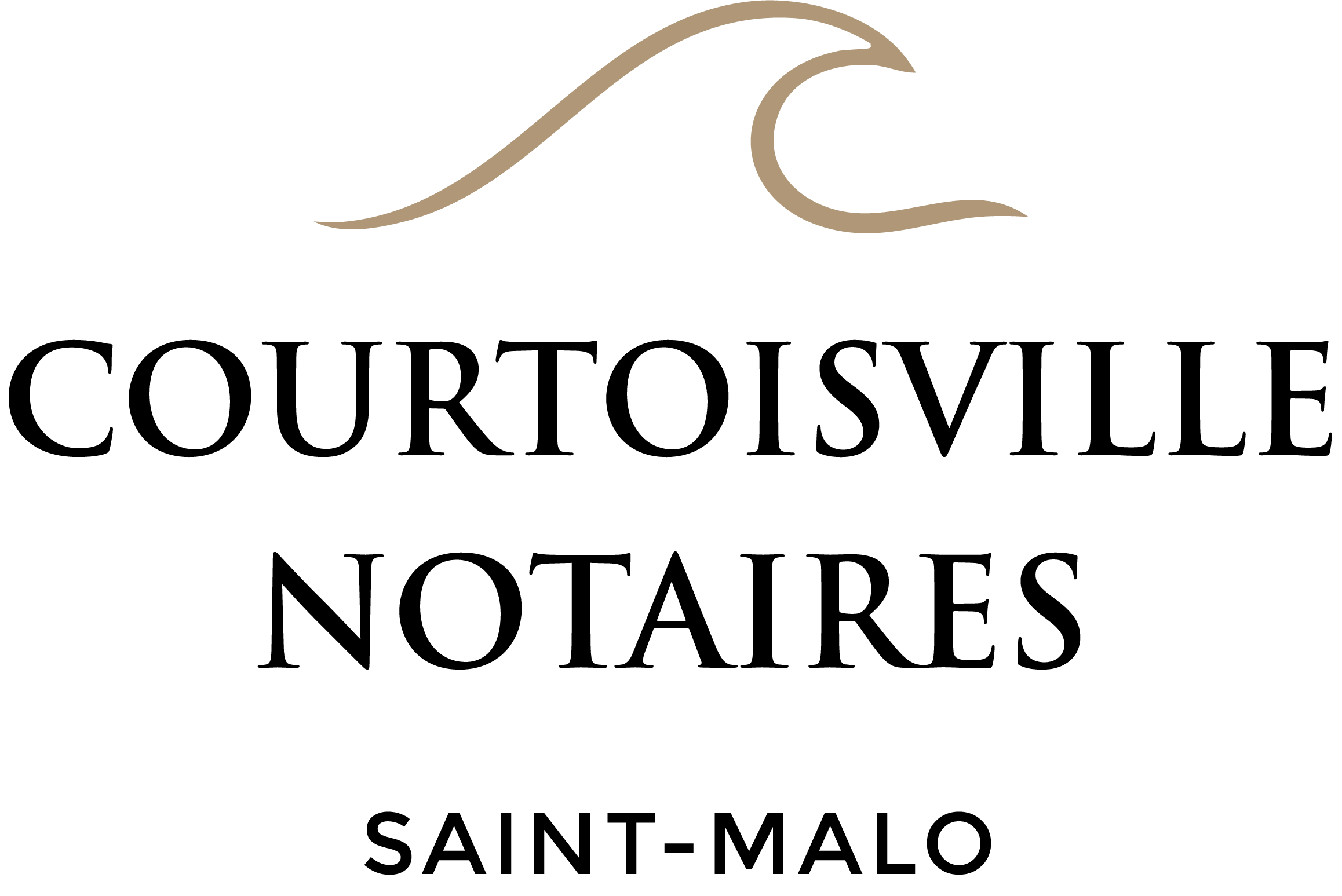 Logo Courtoisville Notaires BLACK