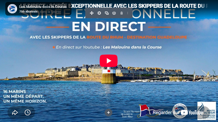 Replay : soirée de présentation des skippers de la région malouine inscrits sur la Route du Rhum